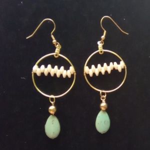 Hoop Dangle Earrings.